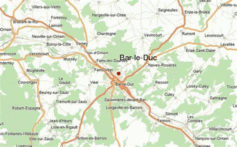 Carte de Bar-le-Duc et environs