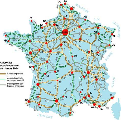plan routier et corridors autoroutiers Bully-les-Mines