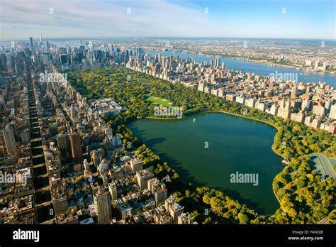 Vue aérienne de New York et Central Park