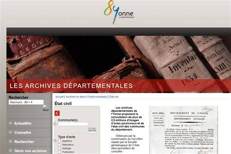 Cartographie des archives départementales et accès en ligne