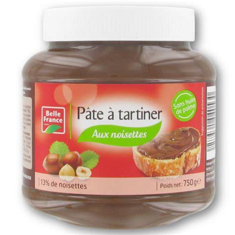 crêpes dorées et pâte à tartiner sans huile de palme