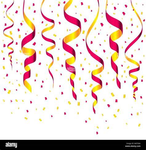Animation des serpentins et confettis en fête