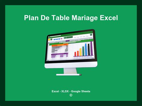 plan de table excel et organisation