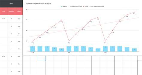 représentation graphique charges et performances