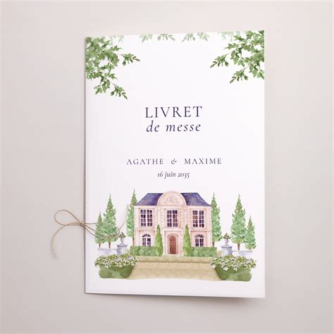 illustration livret de messe mariage ancien