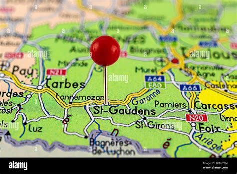 carte des lieux Saint-Gaudens et Valentine
