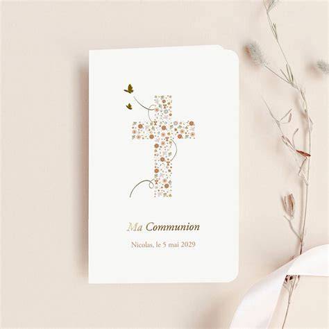 faire-part communion avec photo