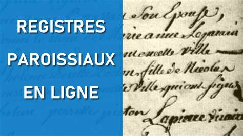 carte des registres paroissiaux en ligne