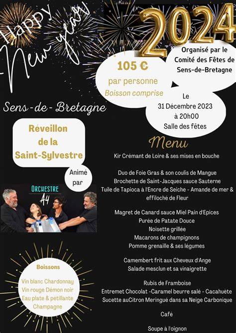 Réveillon en salle des fêtes Bretagne
