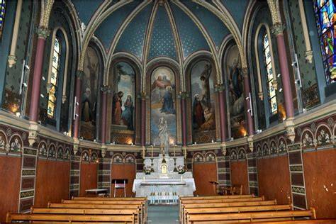 Paroisse et patrimoine de Notre-Dame de Clignancourt - intérieure et vitraux