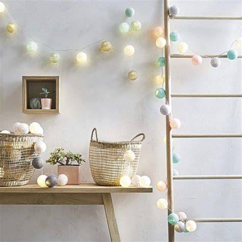 Guirlande lumineuse chambre image indiquer couleur et longueur
