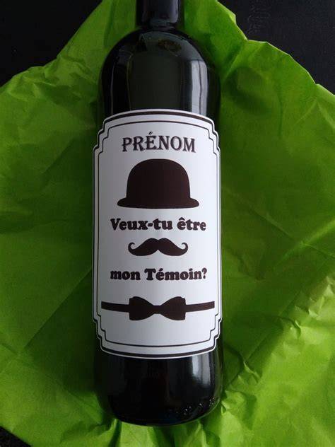 costume bouteille humour visuel etiquette
