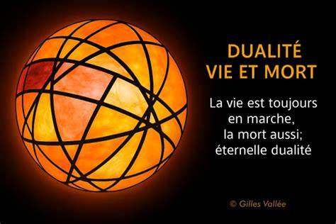 illustration dualité vivant-mort et deuil