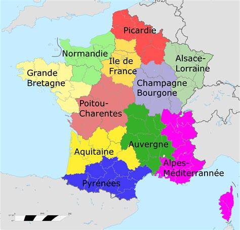 Carte des régions célébrant Walpurgisnacht