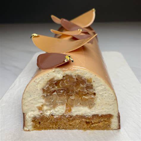 image de bûche Banane Caramel en entremets
