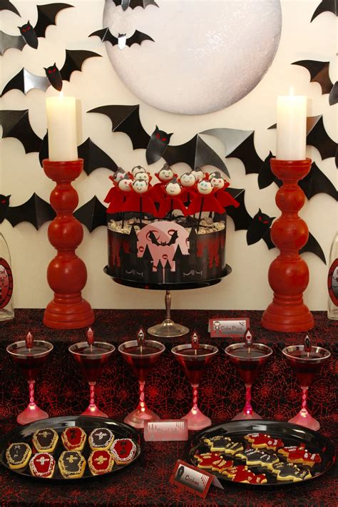 decorations vampire halloween table
