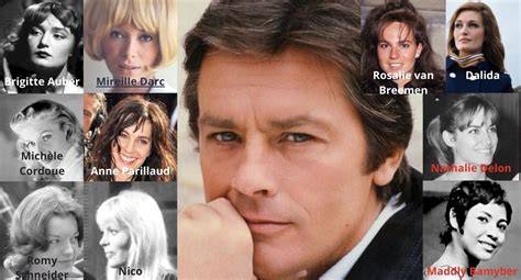portaits de Delon et ses compagnes
