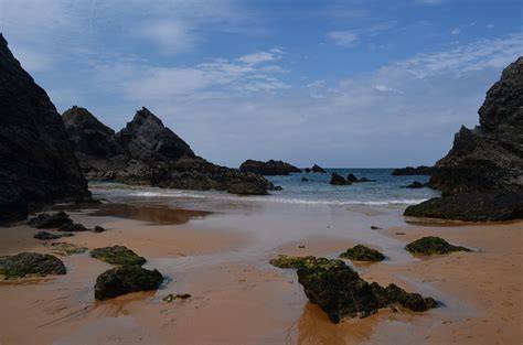 image plan crique sable fin littoral