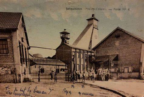 Ancienne carte postale fosse numéro 9 Barlin