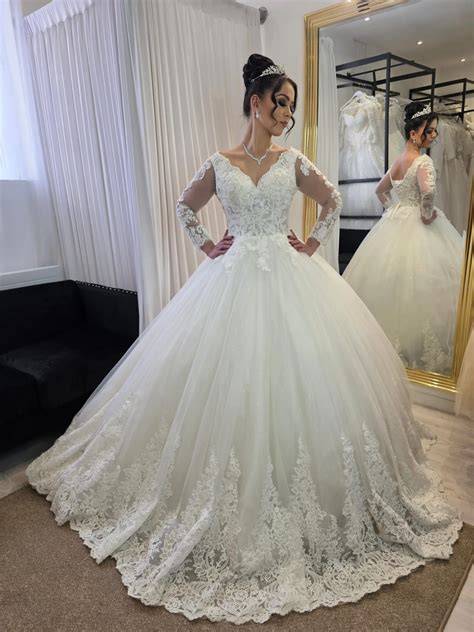 Robe princesse en dentelle et tulle