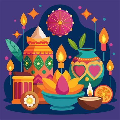 illustrations festives et symboles de célébration