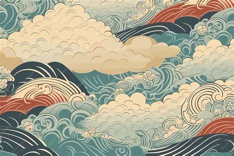 illustration visuelle de buffet oriental traditionnel