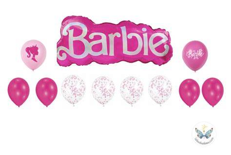 Ballons Barbie et guirlandes décoratives