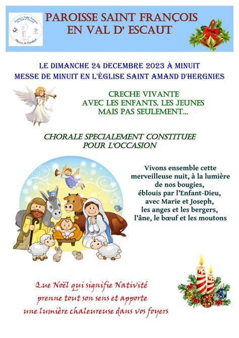 Crèche et procession pendant la messe de minuit (image thématique)