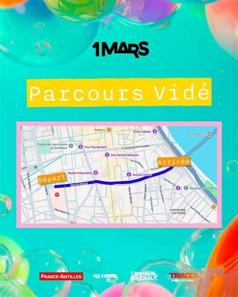 Visuel du Vidé et parcours du défilé