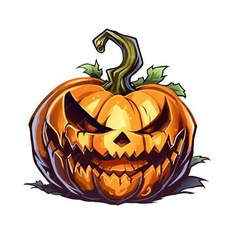 illustration citrouille et ombres Halloween