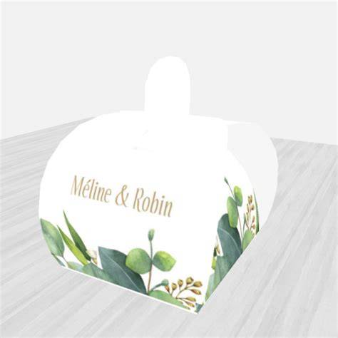 boîtes dragées thème floral