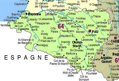 Carte des salles municipales dans les Pyrénées Atlantiques