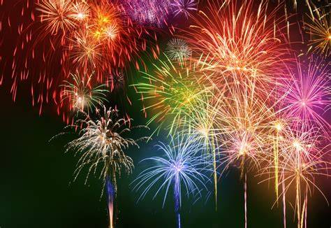 illustration feux artifices et Massy