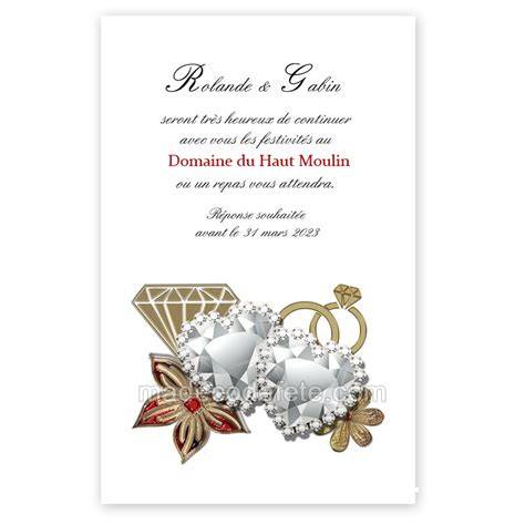 Carte invitation diamant (illustration de noces de diamant)