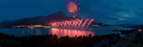 feu d artifice vue lac serre-poncon