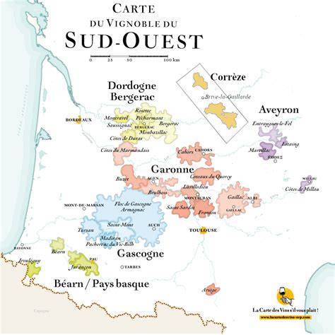 plan du vignoble et terroir de Vic-Bilh