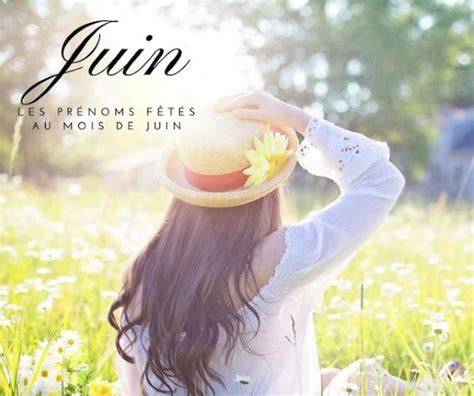 infographie prénoms mois de juin saints