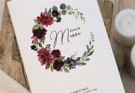 livret de messe mariage couverture