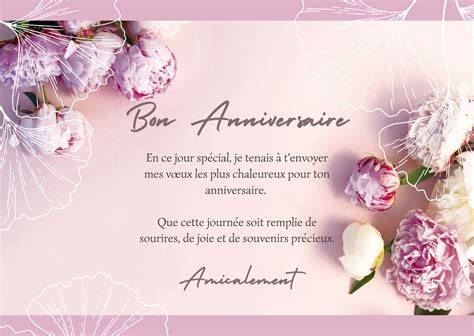 image de carte virtuelle anniversaire festive