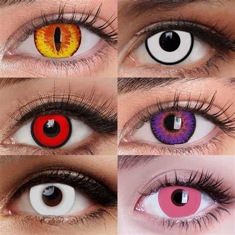 lentes halloween yeux colorés effet démon