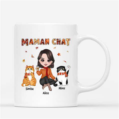 Mug chat personnalisé (design félin)