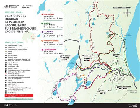 carte des sentiers et vallées autour de Bourg-d'Oueil