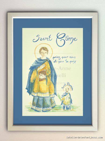illustration saint patron et dévotion familiale
