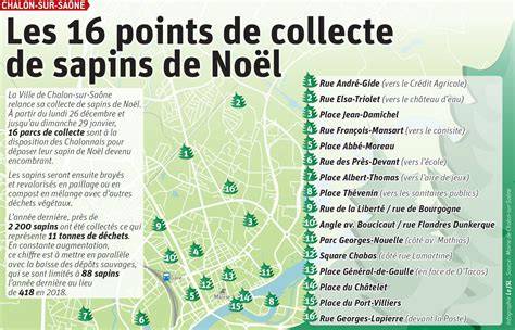 carte des points de collecte sapins