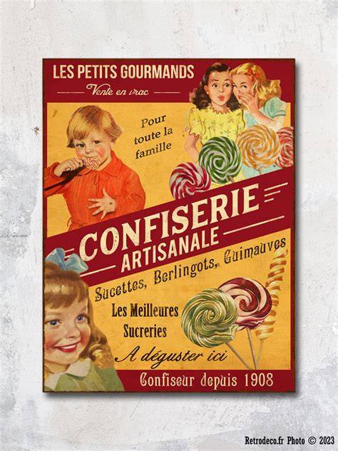 visuel boutique confiserie retro