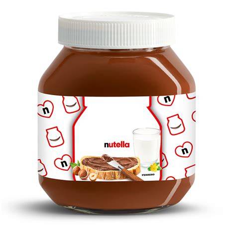 gourmandise et personnalisation pot nutella