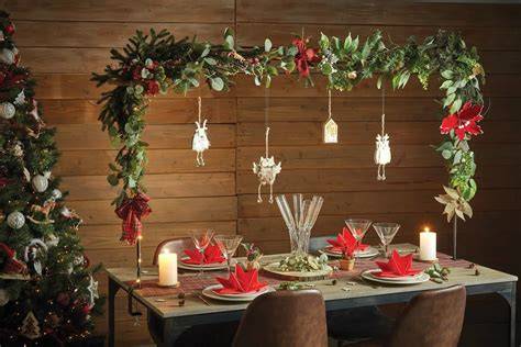 Décorations de table et guirlandes élégantes