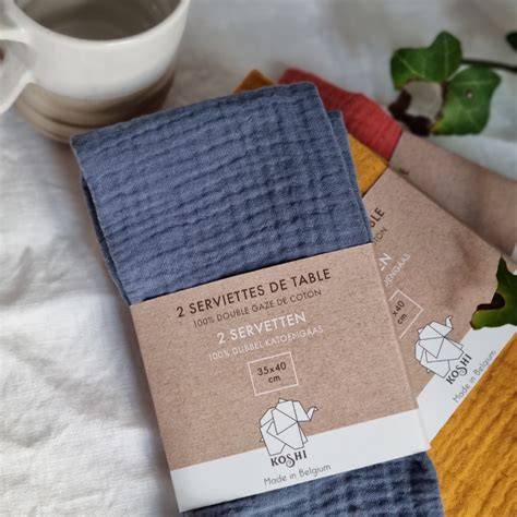 serviettes gaze de coton tendance mariages