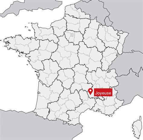 Carte de Joyeuse et ses remparts