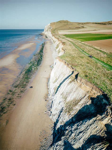 panorama aérien côte opale et littoral